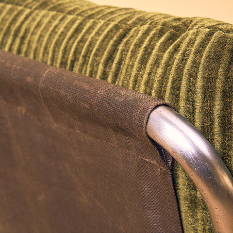 Mid-century armchair in chrome by Peter Hoyte