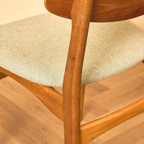 Danish dining chairs in teak & oak by Farstrup