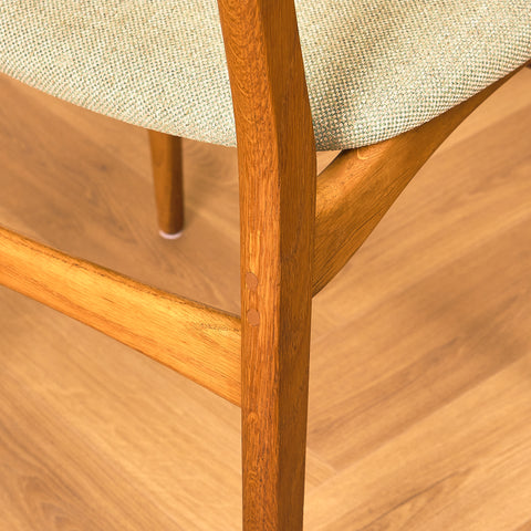 Danish dining chairs in teak & oak by Farstrup