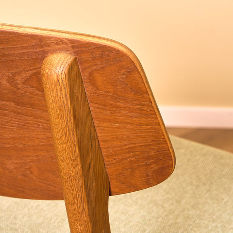 Danish dining chairs in teak & oak by Farstrup