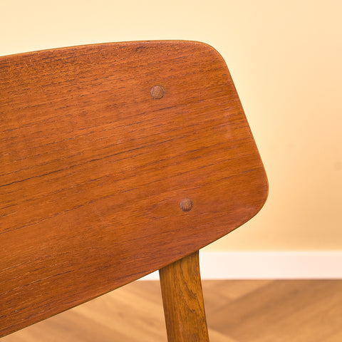 Danish dining chairs in teak & oak by Farstrup