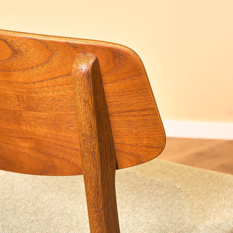 Danish dining chairs in teak & oak by Farstrup
