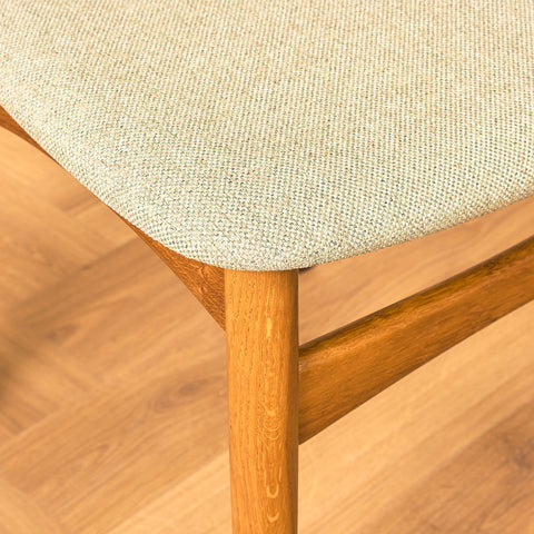Danish dining chairs in teak & oak by Farstrup