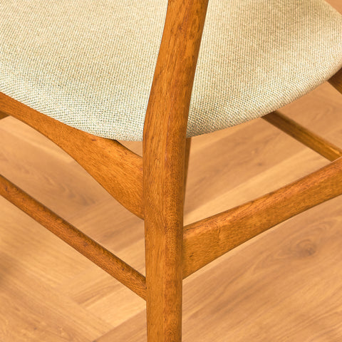 Danish dining chairs in teak & oak by Farstrup