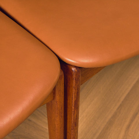 Danish dining chairs in teak by P.E. Jørgensen for Farsø Stolefabrik