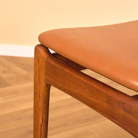 Danish dining chairs in teak by P.E. Jørgensen for Farsø Stolefabrik