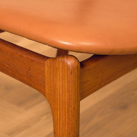 Danish dining chairs in teak by P.E. Jørgensen for Farsø Stolefabrik