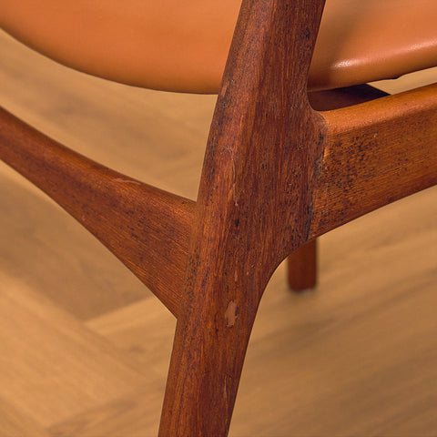 Danish dining chairs in teak by P.E. Jørgensen for Farsø Stolefabrik