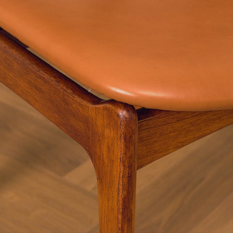 Danish dining chairs in teak by P.E. Jørgensen for Farsø Stolefabrik