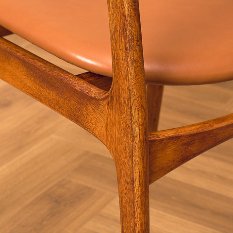 Danish dining chairs in teak by P.E. Jørgensen for Farsø Stolefabrik
