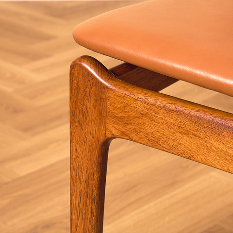Danish dining chairs in teak by P.E. Jørgensen for Farsø Stolefabrik