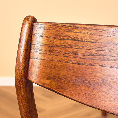 Danish dining chairs in teak by P.E. Jørgensen for Farsø Stolefabrik