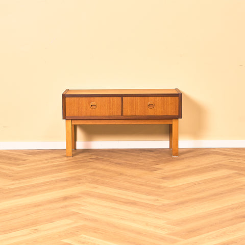 Swedish sideboard / TV-bench in teak and beech