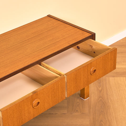 Swedish sideboard / TV-bench in teak and beech