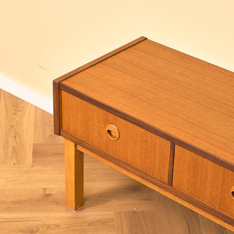 Swedish sideboard / TV-bench in teak and beech