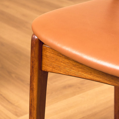 Danish dining chairs in teak by P.E. Jørgensen for Farsø Stolefabrik
