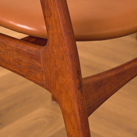 Danish dining chairs in teak by P.E. Jørgensen for Farsø Stolefabrik
