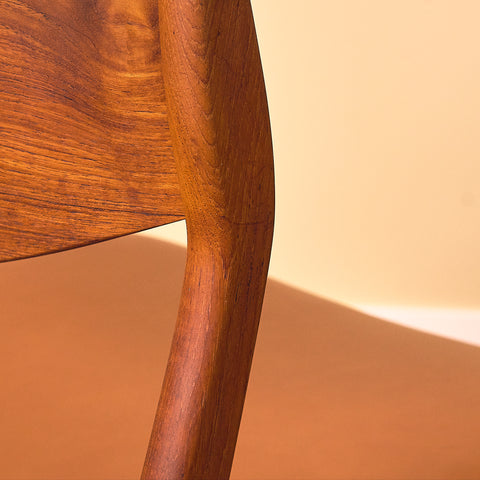Danish dining chairs in teak by P.E. Jørgensen for Farsø Stolefabrik