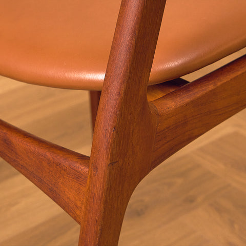 Danish dining chairs in teak by P.E. Jørgensen for Farsø Stolefabrik