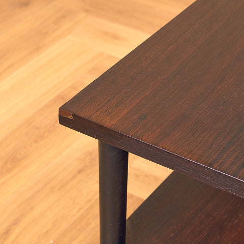 Swedish small side table in Santos rosewood