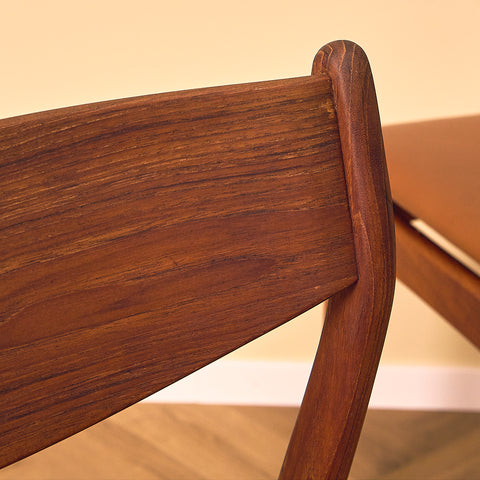 Danish dining chairs in teak by P.E. Jørgensen for Farsø Stolefabrik