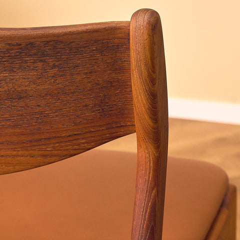 Danish dining chairs in teak by P.E. Jørgensen for Farsø Stolefabrik