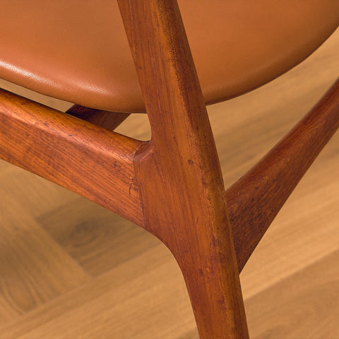 Danish dining chairs in teak by P.E. Jørgensen for Farsø Stolefabrik