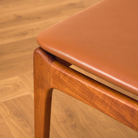 Danish dining chairs in teak by P.E. Jørgensen for Farsø Stolefabrik
