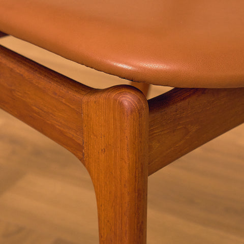 Danish dining chairs in teak by P.E. Jørgensen for Farsø Stolefabrik