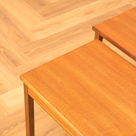 Mid-century set of nest of tables in teak by McIntosh