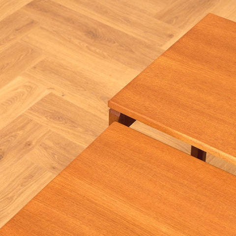 Mid-century set of nest of tables in teak by McIntosh