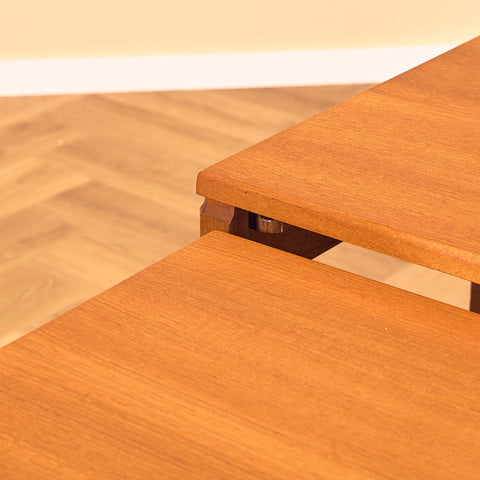 Mid-century set of nest of tables in teak by McIntosh