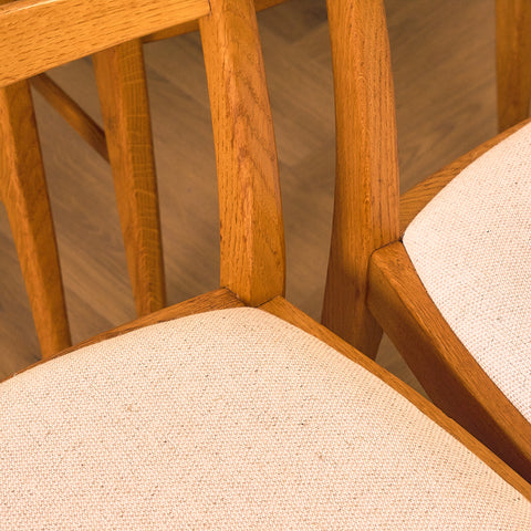 Swedish dining chairs in oak