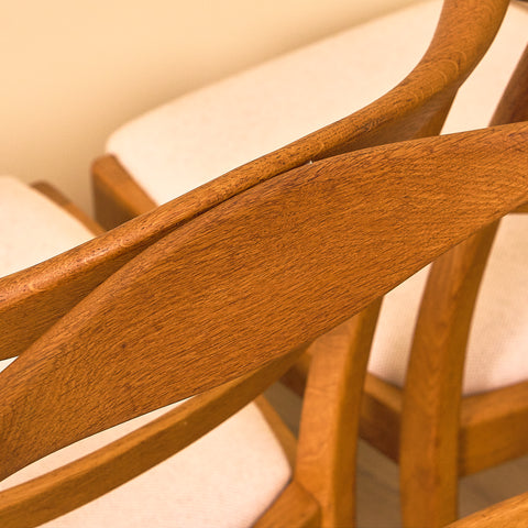 Swedish dining chairs in oak