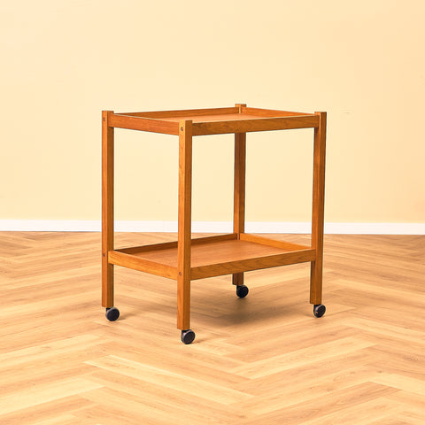 Swedish serving trolley in teak