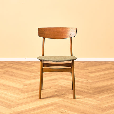 Danish dining chairs in teak and beech