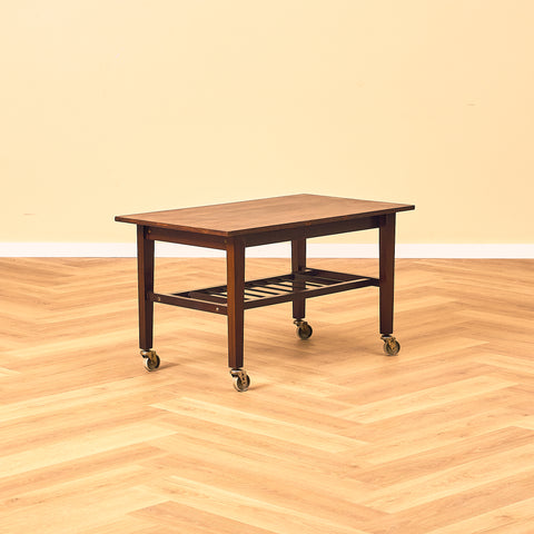 Danish side table in Santos rosewood