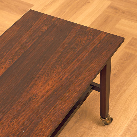 Danish side table in Santos rosewood