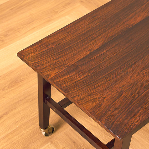 Danish side table in Santos rosewood