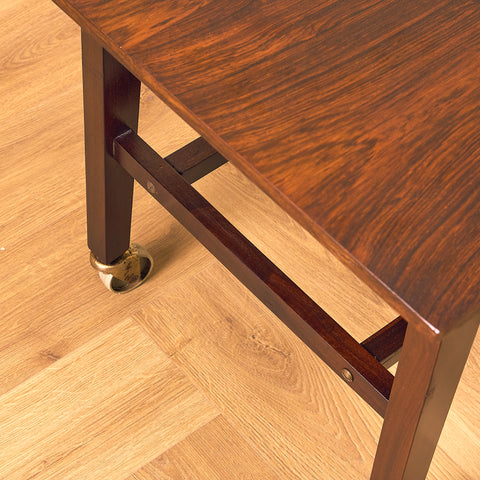 Danish side table in Santos rosewood
