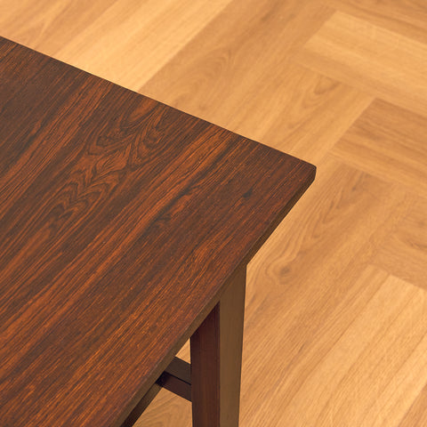 Danish side table in Santos rosewood