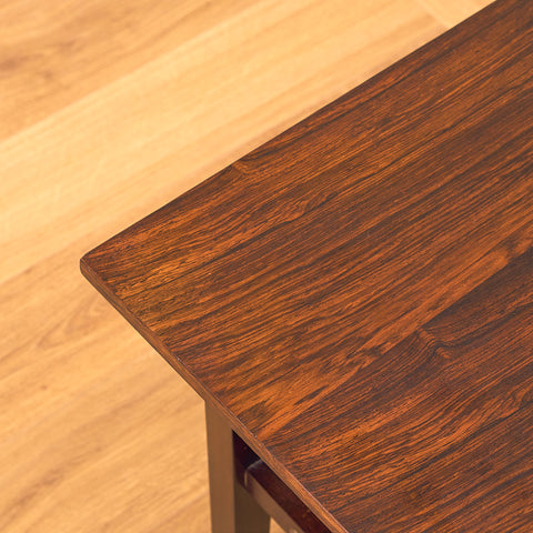 Danish side table in Santos rosewood