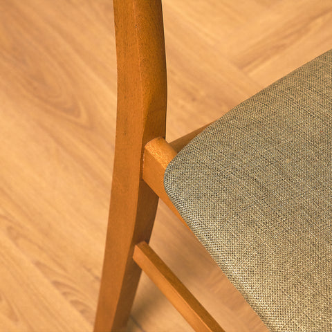 Danish dining chairs in teak and beech