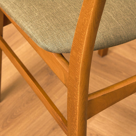 Danish dining chairs in teak and beech