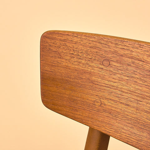 Danish dining chairs in teak and beech