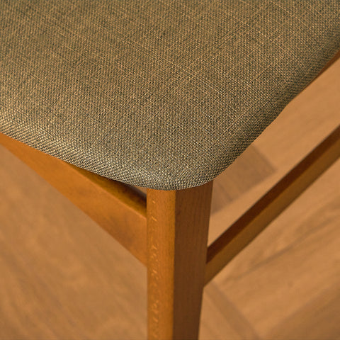 Danish dining chairs in teak and beech