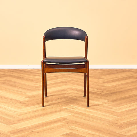 Swedish dining chairs in solid teak by DUX