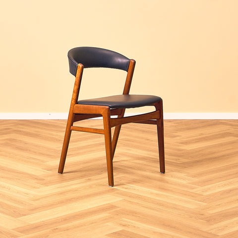 Swedish dining chairs in solid teak by DUX