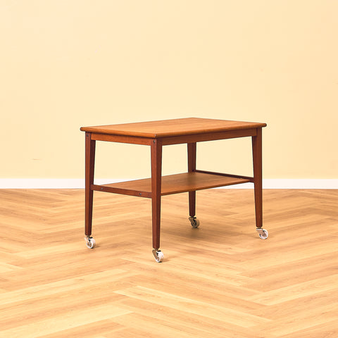Swedish serving trolley in teak