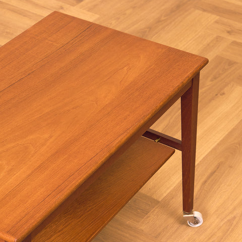 Swedish serving trolley in teak